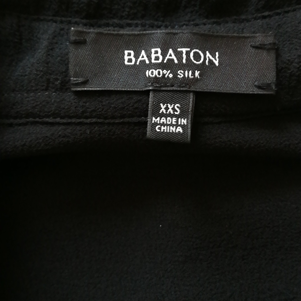 Aritzia BABATON 100% Silk Sheer Long Sleeves Blouse( Shirt), size xs~s - Picture 3 of 6